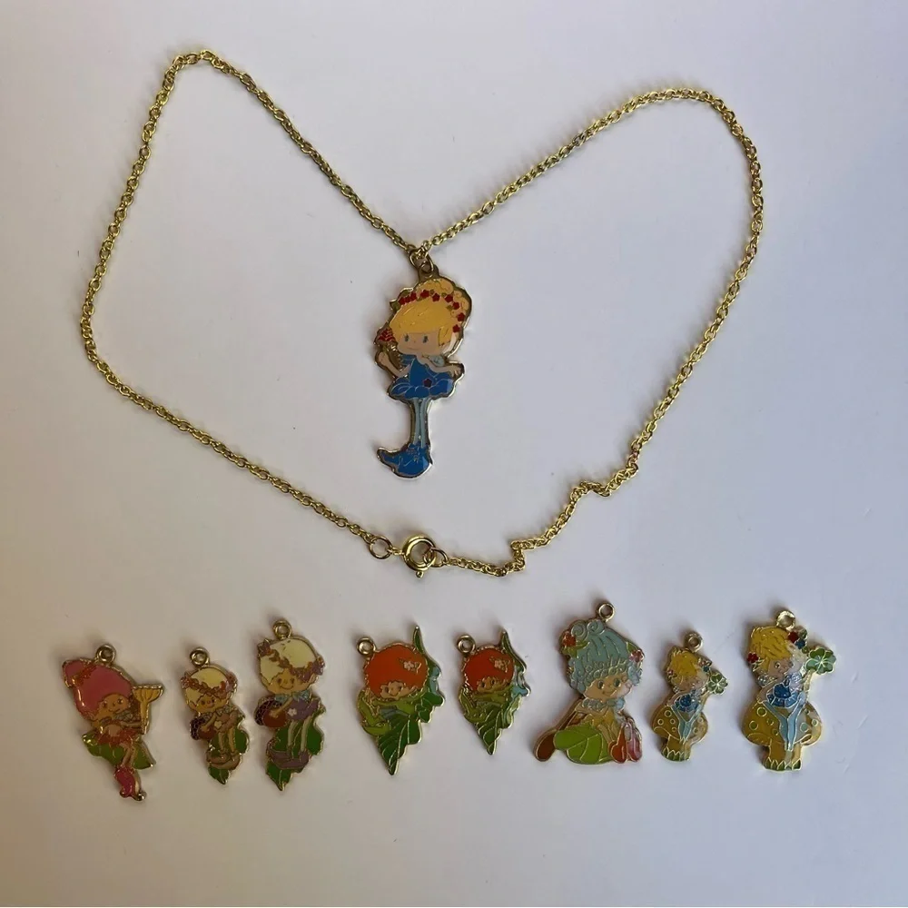 Herself the Elf Necklace 1980s Animated Cartoon Friends Charms Nostalgia NEW